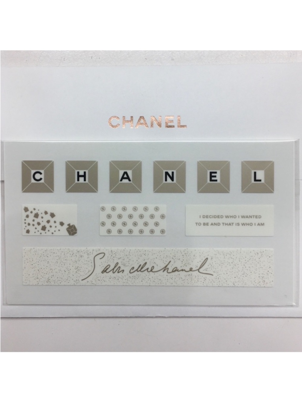 CHANEL Parfums Keyboard Stickers 10 NWOT